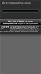 Mobile Screenshot of livehelponline.com